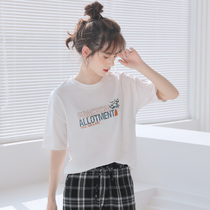 2021 spring and summer new white short-sleeved t-shirt womens fashion wild student cotton top loose half sleeve