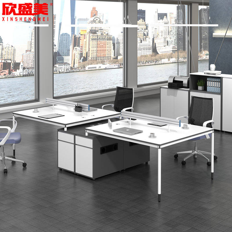 Open staff Desk Office Staff desk fashion minimalist computer desk with working position office furniture