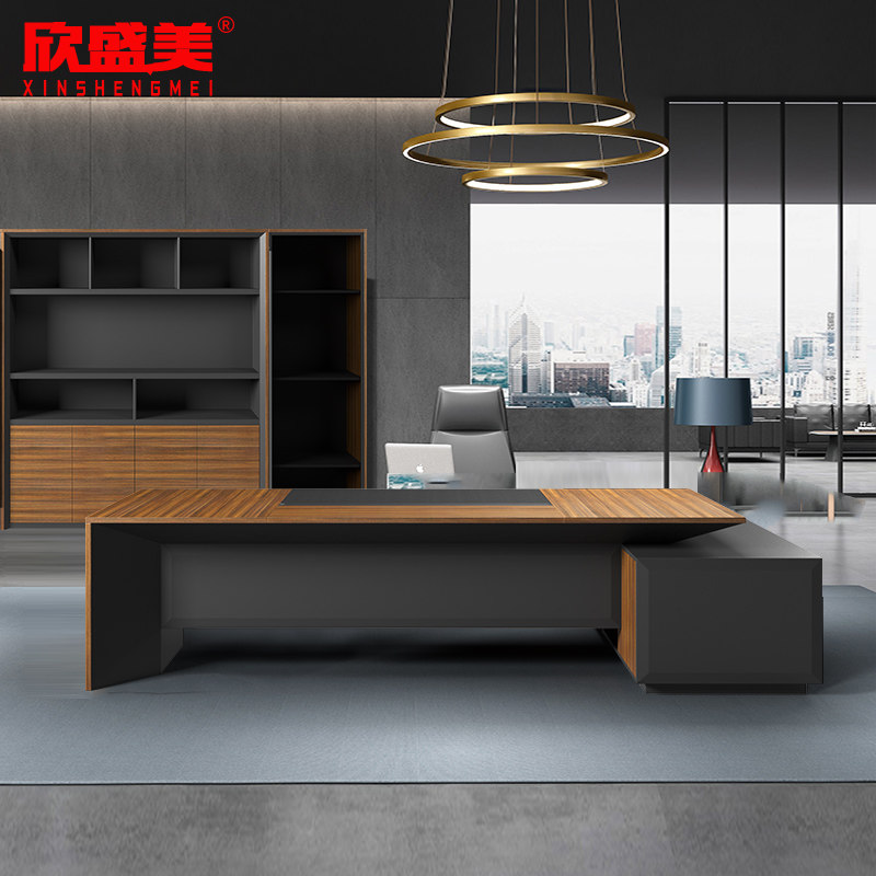 High-end General Manager Desk Big Bandae Fashion Office Owner Desk Cabinet President Table Design Sense Executive Desk