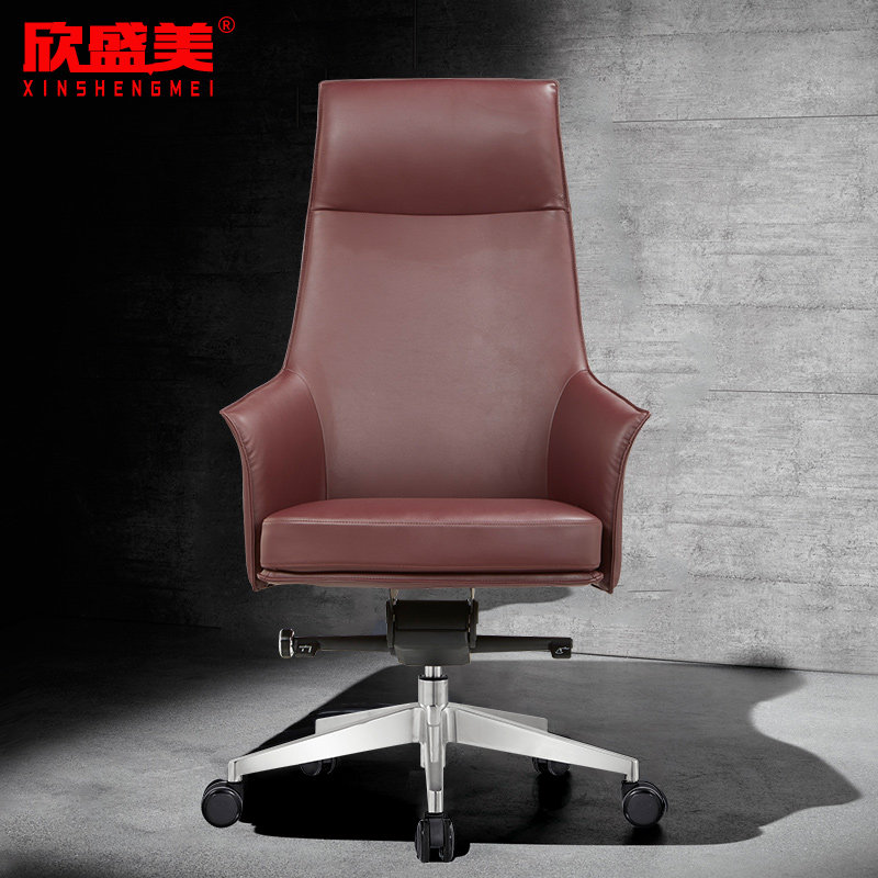Boss Chair Genuine Leather Computer Chair Large Class Chair Fashion Brief About Home Conference Swivel Chair Desk Manager Office Chair