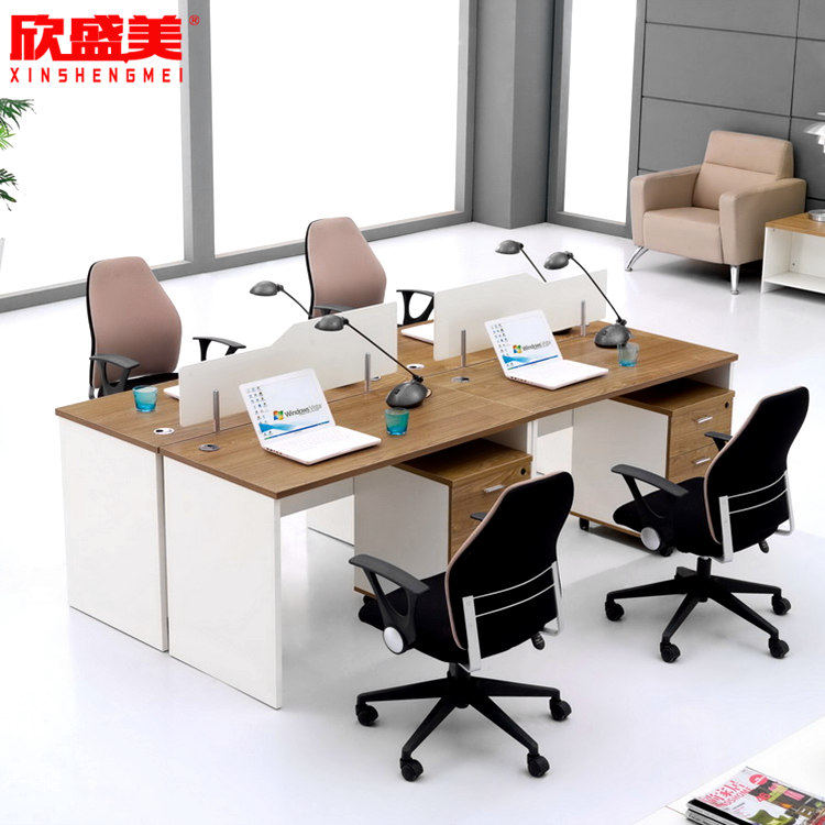 Xin Sheng Mei Summary Office Employee Table Desk Combination Screen Position Desk Suboffice Furniture Office Furniture