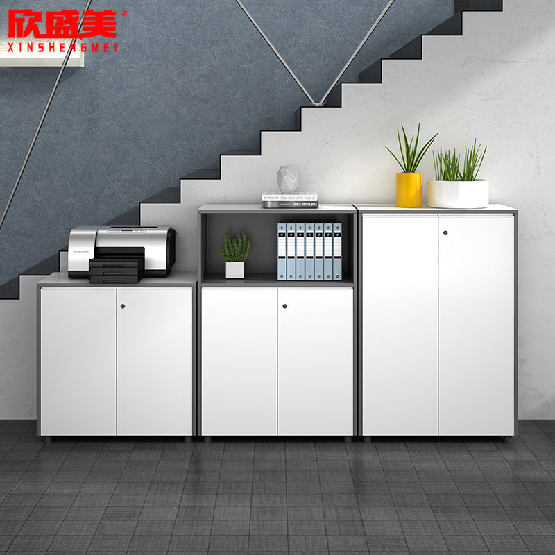 Modern Office Cabinet Cabinet Dwarf Cabinet Printed Cabinet Wood Combined Office Information Cabinet Cabinet minimalist low cabinet