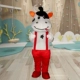 Cow Baby Cartoon Walking Doll Quần áo Búp bê Quần áo Hiệu suất Quảng cáo Đạo cụ Net Red Brown Bear Mickey Mouse - Cosplay