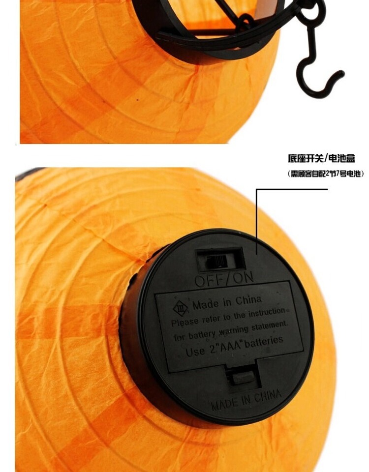 Đèn lồng Halloween Lễ hội ma Trang trí Jack Đèn bí ngô Treo Đèn lồng giấy bí ngô - Sản phẩm Đảng / Magic / Hiệu suất đồ hóa trang cho nam