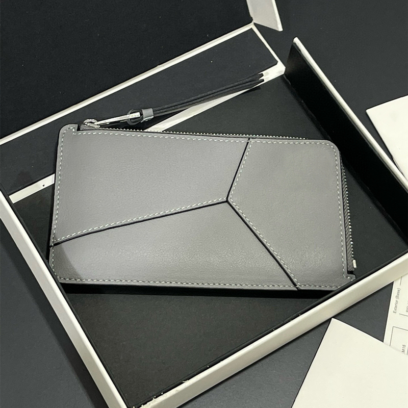 New Style Spliced Calfskin Genuine Leather Men's Zippered Multi-Card Slot Card Holder Large Coin Purse Suitable for Gifting New Style Spliced Calfskin Genuine Leather Men's Zippered Multi-Card Slot Card Holder Large Coin Purse Suitable for Gifting