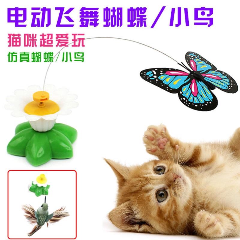 Electric amusing cat stick adult cat kitten toy self-hi pet amusing cat automatic amusing cat device cat toy butterfly toy