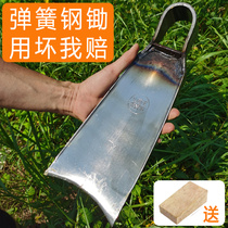 Digging multi-function hoe old-fashioned forging spring steel agricultural tools agricultural tools Daquan planing hoe digging bamboo shoots artifact