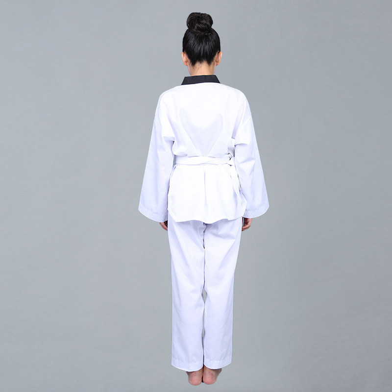 成人跆拳道道服元武道服長袖男女跆拳道服跆拳道訓練服裝出租租賃