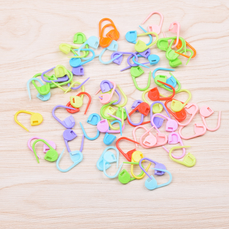 Mark buckle sweater knitting tool Count buckle sweater scarf note line card color plastic pin