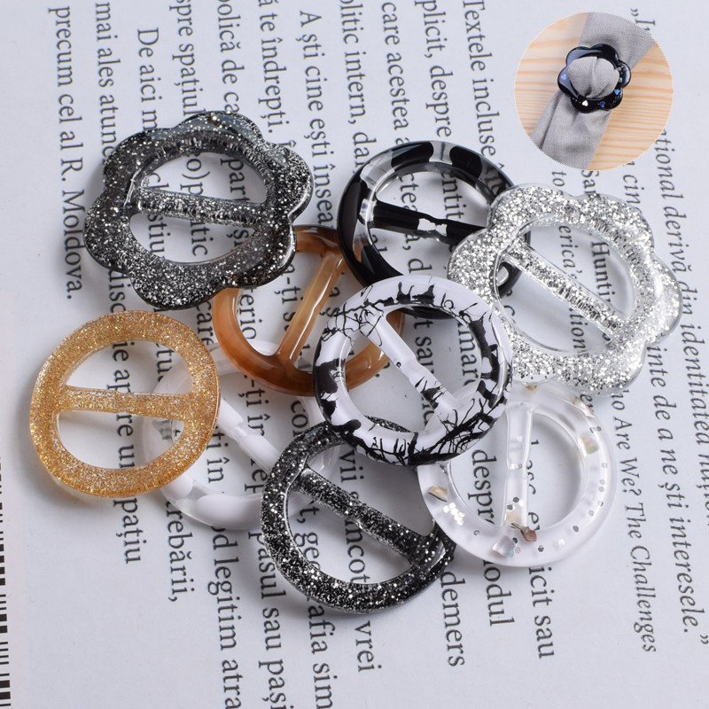 Round coat corner buckle T-shirt Clasp Clothing Clasp Korean version Garment Corner Knotted clothing Decorative Accessories Clothing 100 hitch