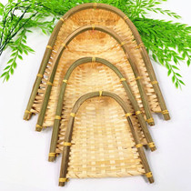 Kindergarten original ecological handmade bamboo dustpan decoration creative art painting bamboo products bamboo weaving decoration corridor wall hanging decoration