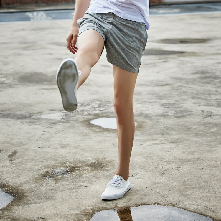 Mùa hè quần short nam cotton nhà ba quần Phiên bản Hàn Quốc của quần short thể dục tự luyện quần rắn màu cỡ lớn quần quần vải nam