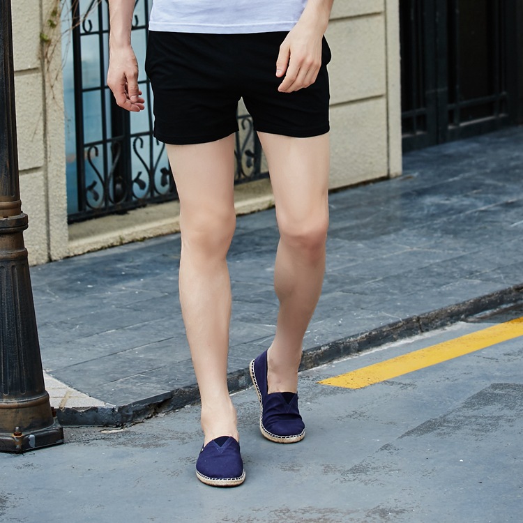 Mùa hè quần short nam cotton nhà ba quần Phiên bản Hàn Quốc của quần short thể dục tự luyện quần rắn màu cỡ lớn quần quần vải nam