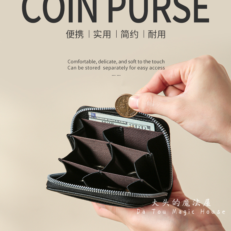 2025 New Solid Color Compact Women's Coin Purse ins Japanese and Korean Fashion Coin Bag Mini Stylish Simple Wallet 2025 New Solid Color Compact Women's Coin Purse ins Japanese and Korean Fashion Coin Bag Mini Stylish Simple Wallet