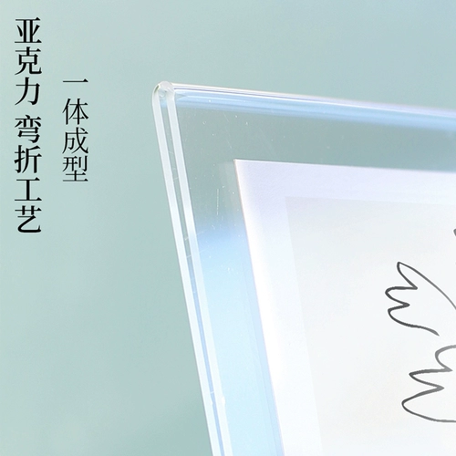 Акриловая фоторамка, двусторонная фотография, делается под заказ, с печатью вашего логотипа