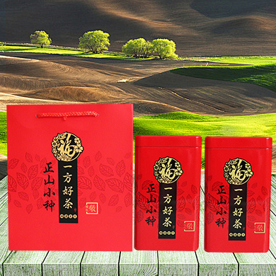 New universal about a pound set Zhengshan small seed empty tinplate box packaging tea can bag portable portable gift box