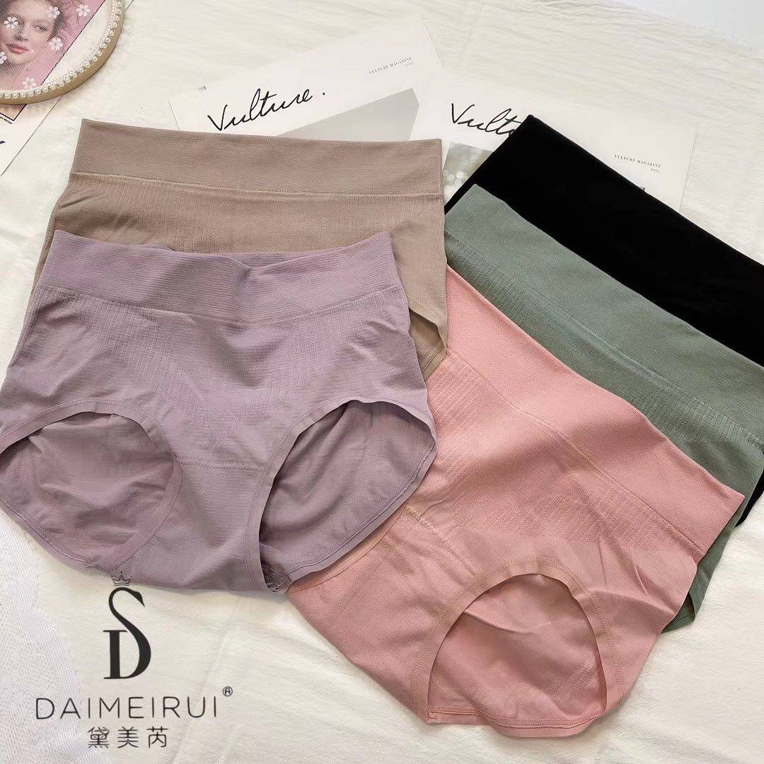 Dime Rey 618 pure cotton stalls Female Honey Peach Hip closets Hip Woman Pants Plastic Waist Triangle Pants Boutique Five Boxed