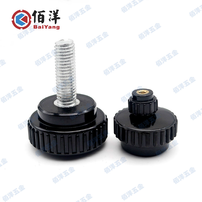 Bakelite round head straight handle glue head hand screw small knob M3 4 5 6 8 10 12*10-80