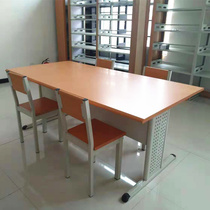 Bureau de lecture de lécole Bibliothèque Desks et chaises Bookstore Salle de lecture Salle de réunion en bois Salle de réunion Table de formation Chaires de bureau