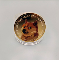 Dog coin physical dogecoin gold-plated medallion virtual bitcoin commemorative coin metal crafts