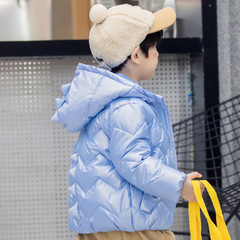 Children's down clothes male and female children's winter clothing Thickened Baby Boy Short dinosaur Cute Styling Foreign Coat