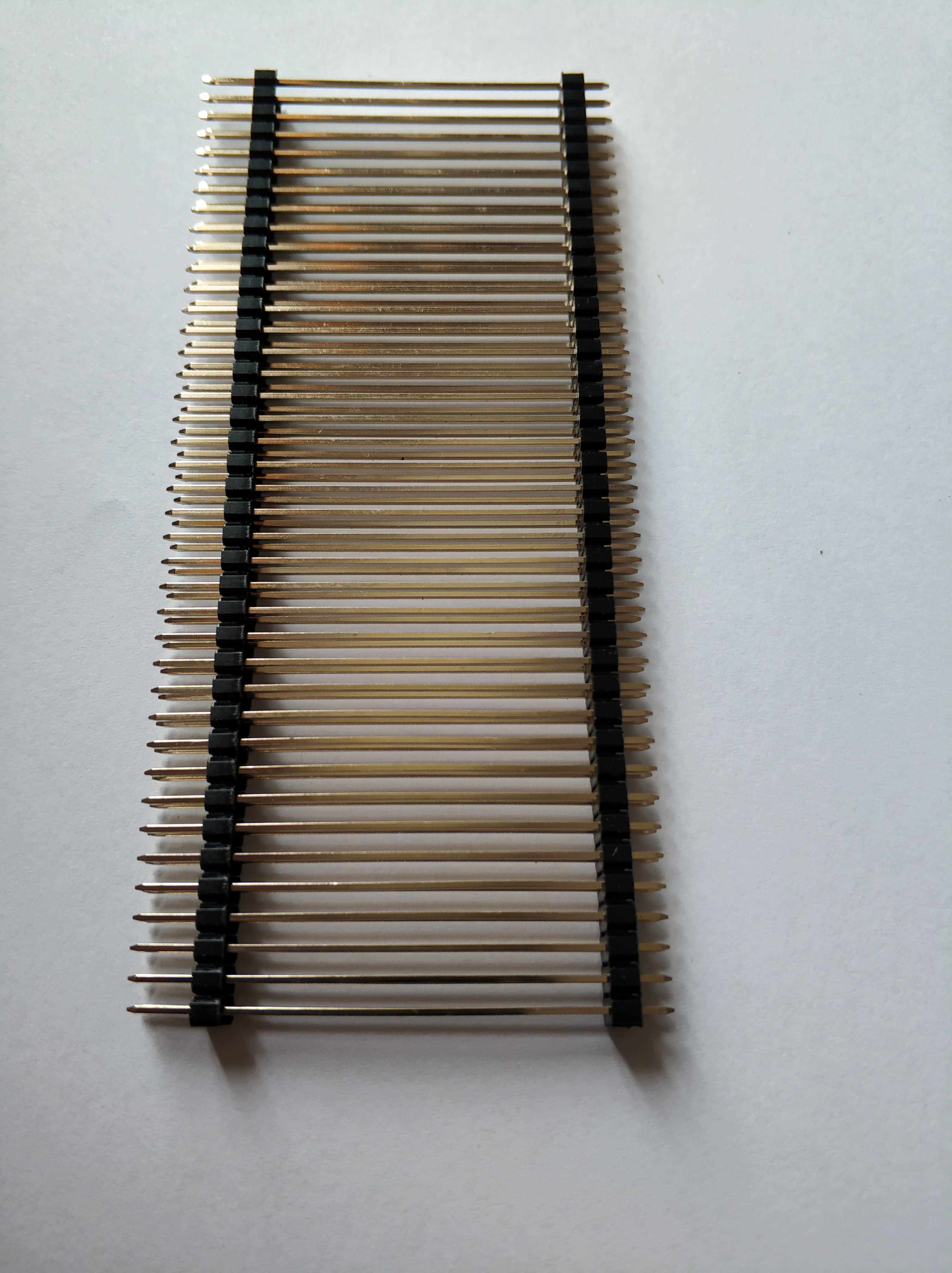 2 54mm double row double plastic 2*40P length 31-66mm black plastic environmental protection connector header pin