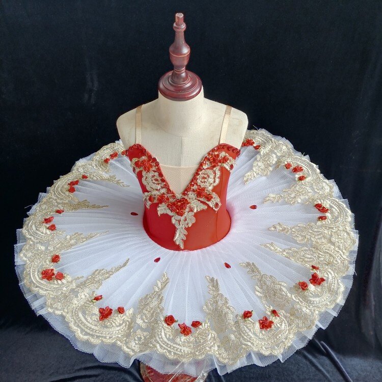 Children's ballet skirt Swan Lake tutu skirt flower fairy ballet gymnastics suit TU practice suit ballet professional