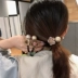 Miễn phí vận chuyển net đỏ đầu dây tóc vòng dây tóc dây cao su đầy kim cương hoa nhỏ ngọc trai Hàn Quốc dễ thương đơn giản kiểu tóc đuôi ngựa phụ kiện - Phụ kiện tóc