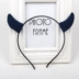 Hàn Quốc phim hoạt hình nhỏ sừng vải vải headband dễ thương nhỏ quỷ đầu headband trẻ em người lớn thẻ phụ nữ tóc băng đô nữ Phụ kiện tóc