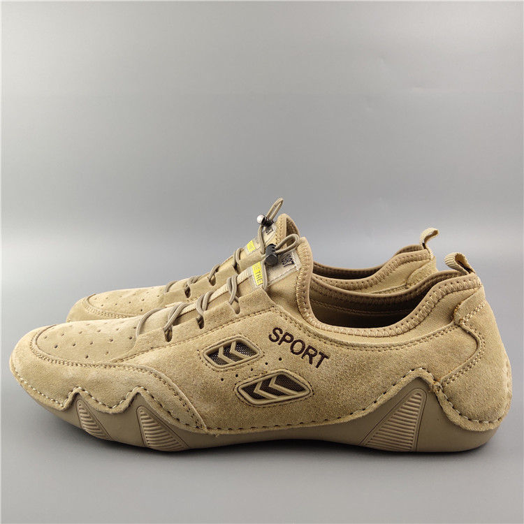 Foreign trade tail inspection bull goods factory clearing men shoes anti-fluff leather leather bean shoes men Englen leisure shoes