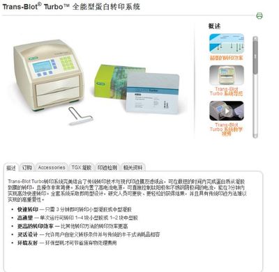 Bio-Rad/伯乐Trans-Blot Turbo快速蛋白转印系统1704150