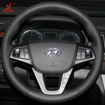 Xu Ji modern famous picture leather steering wheel cover new Tucson IX35 brand new Shengda IX45 hand seam handle