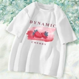 Летняя хлопковая футболка с коротким рукавом, 2025 года