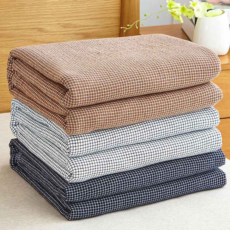 Summer slim pure cotton cotton cloth wool towels quilts by full cotton small blankets Single double cover blanket Three floors nap bed linen