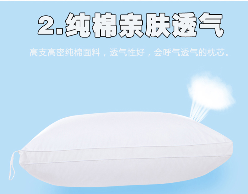 Lông nhung gối đơn gối gối cổ gối bông 5 sao có thể giặt khách sạn cặp 2 - Gối gối tựa lưng sofa