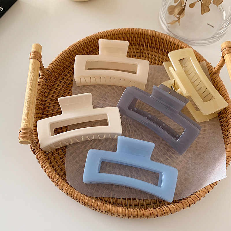 Faff-style Retro Hair Grip Clip Rear Brain Spoon Grip Clip Clip Korea Elegant Temperament Hairpin Acrylic Bath Hair Clip