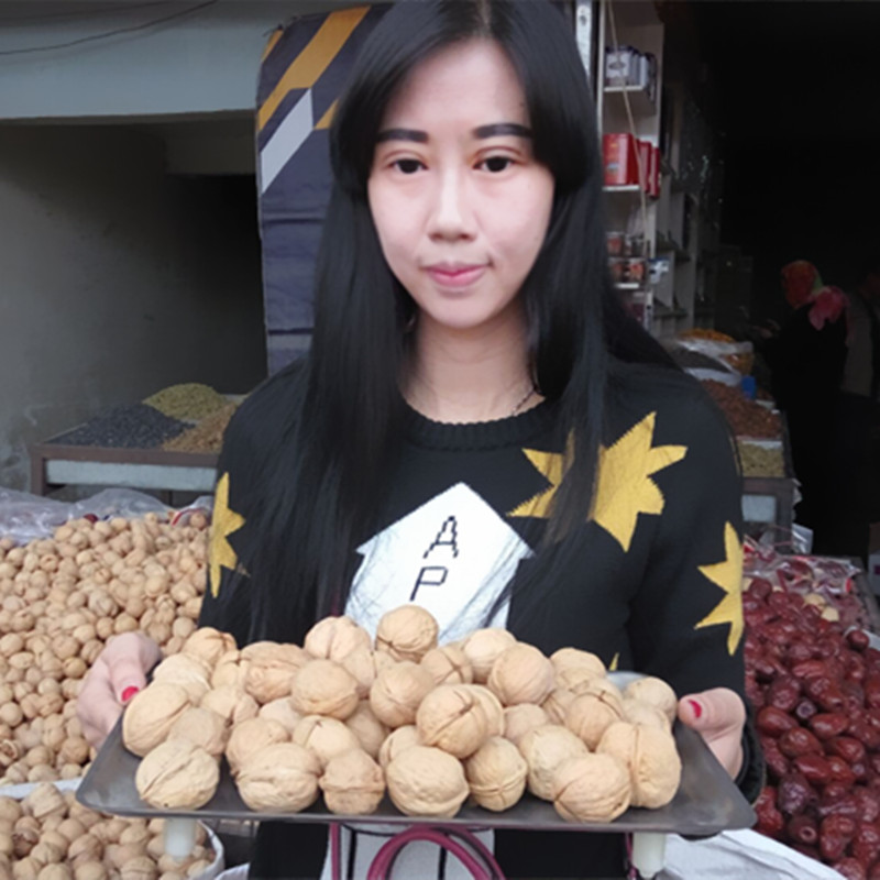 2021 new goods paper skin walnut 5 kg load Xinjiang Aksuwen 185 paper skin walnut thin shell original taste pregnant woman