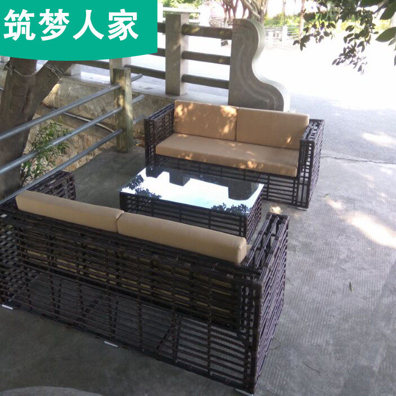 Dream building rattan sofa round rattan hand-woven designer furniture outdoor courtyard leisure rattan chair new