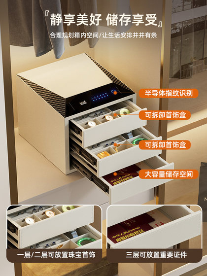 호랑이 브랜드 안전 세대 안티 도난 보석 스페셜 안티 도난 입구 옷장 숨겨진 보석 상자 안전 지문 암호 모든 강철 통합 사무실 홈 스마트 안전