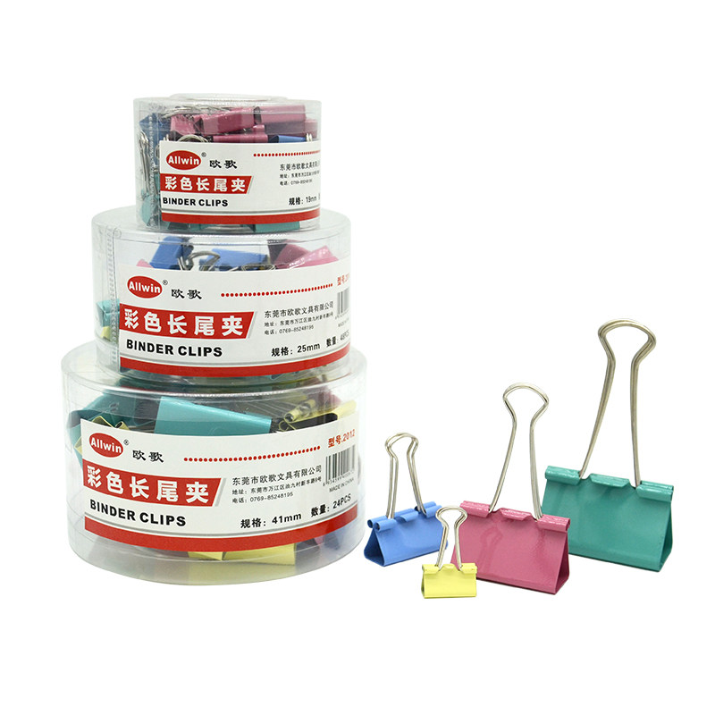 19MM - 41MM colored long tail clamp with strong elastic tuxes clamp