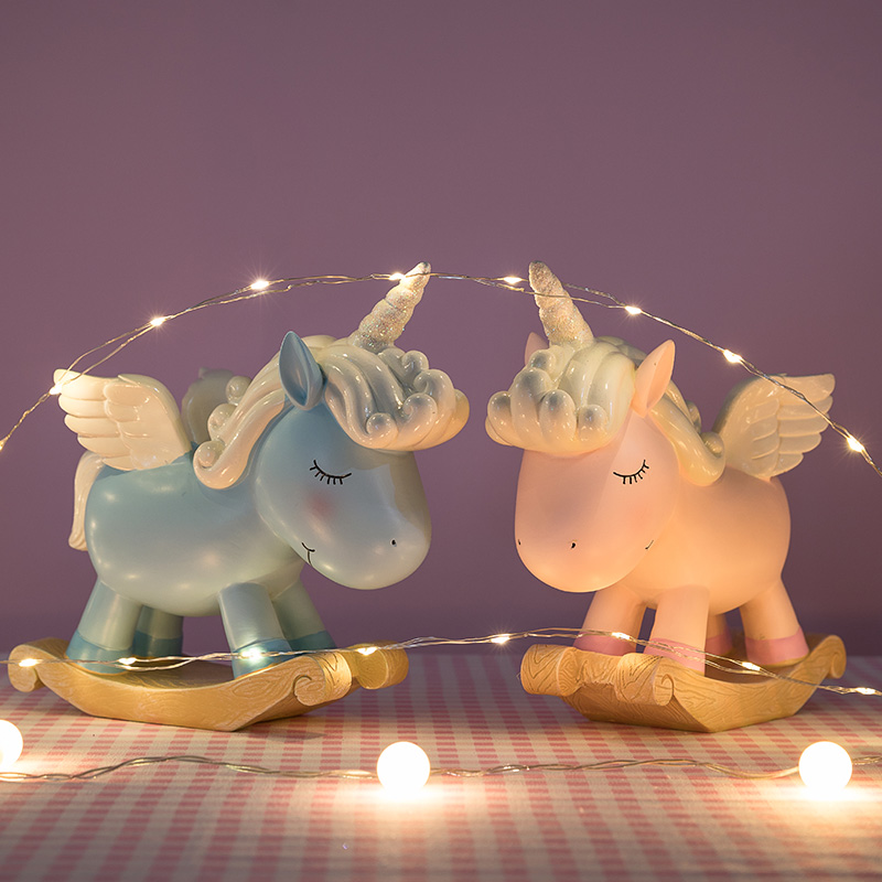 Unicorn Pendulum Piece Bedroom Decoration Small Gift Girl Cute Girl Heart Small Desk Gift To Girlfriend Valentine's Day