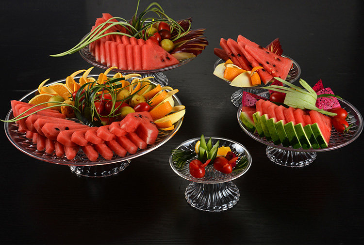 亚克力水果盘塑料KTV酒吧现代客厅透明欧式小吃糖果创意高脚果盆详情16