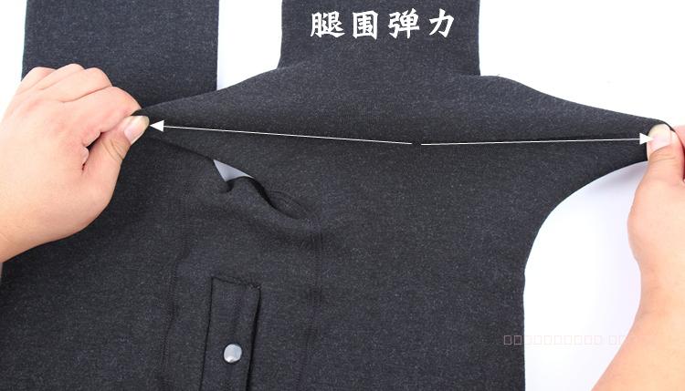 Quần ấm cho nam cộng với nhung dày mùa thu đông Các mẫu quần legging lạnh eo cao cộng với quần lửng size lớn chất liệu cotton cotton bó sát quần cotton nữ trung niên