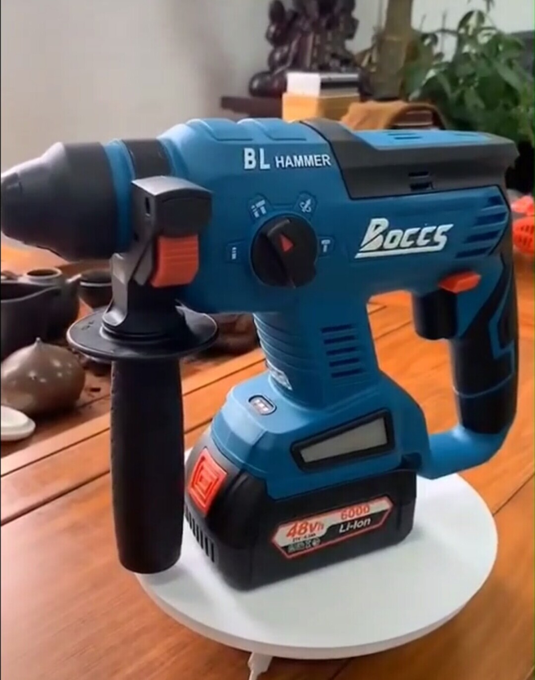 Boks BOCCS industrial grade rechargeable electric hammer drill lithium electric shock drilling concrete high-power electric hammer drill electric pick