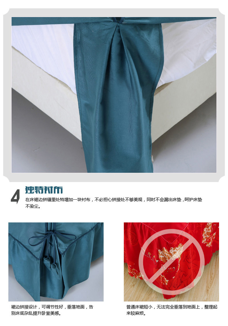 Luo Mengyu giường bông váy màu rắn Hàn Quốc giường nệm giường bìa mảnh duy nhất tấm bông mùa hè 1.5 1.8 mét giường