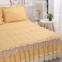 Hàn giường ren phong cách váy bedspread mảnh duy nhất của sợi ren bảo vệ bụi che giường bìa 1.8x2.0m bìa trượt mùa hè - Váy Petti drap giường có viền