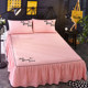 Solid color bedspread bed skirt type single piece Simmons protective cover non-slip bed sheet ruffle 1.5m1.8m 2.0 bed cover