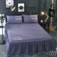 Tấm trải giường màu đơn sắc Váy đơn mảnh Simmons bảo vệ tấm trải giường chống trượt sen cạnh 1,5m1,8 m 2.0