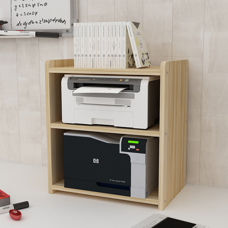 Printed Table Machine Shelf Desktop Depository Office table bracket Computer accommodating Multi-layer small shelf table Bookshelf