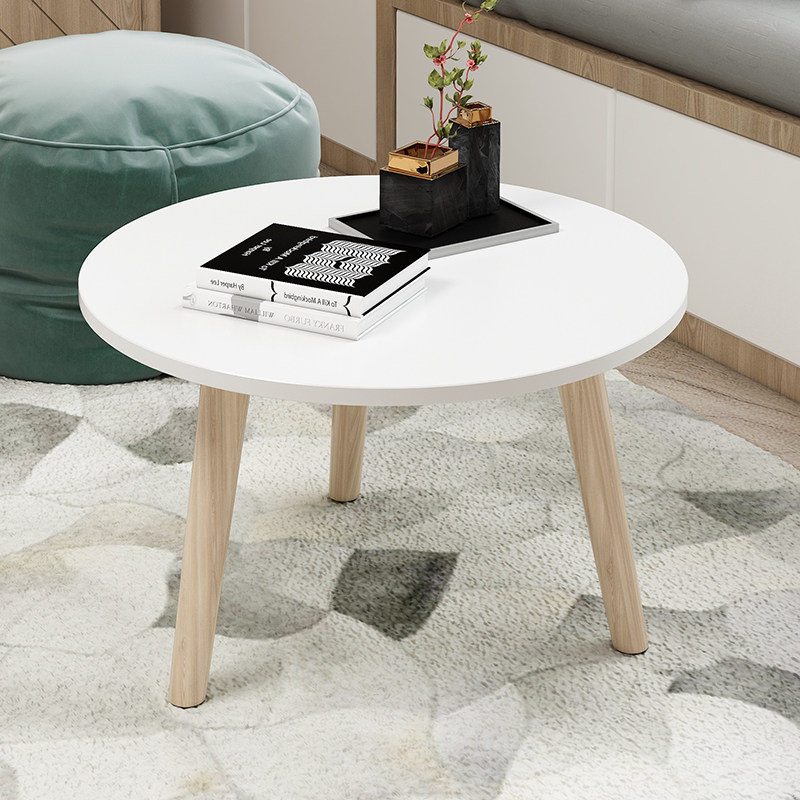Bay sill small coffee table tatami round table balcony Nordic floor table Japanese-style ins bedroom sitting on carpet low table